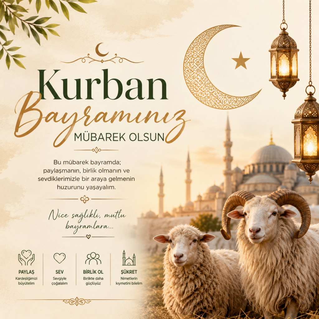 Kurban Bayramımız Mübarek Olsun!