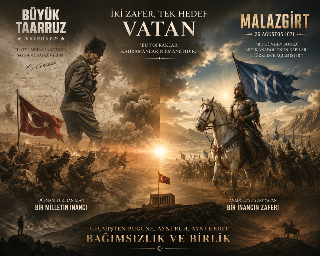 26 Ağustos: Malazgirt’ten Büyük Taarruz’a Uzanan Zafer Yolu